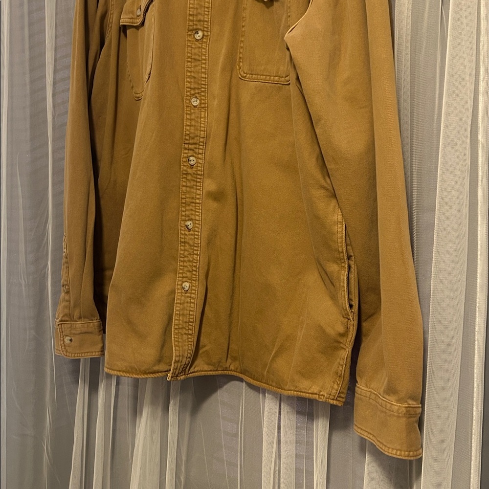 Men’s NWOT Sonoma Tan Shirt Jacket Size 3XL Tall - Picture 4 of 9